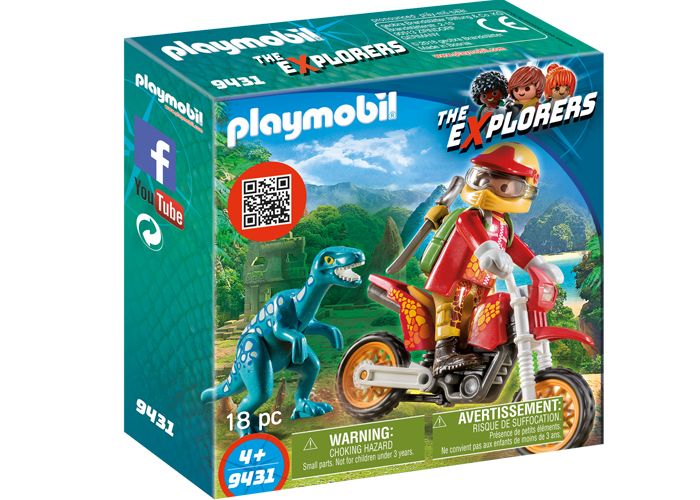 Playmobil 9431 Motocross con Raptor playmobil