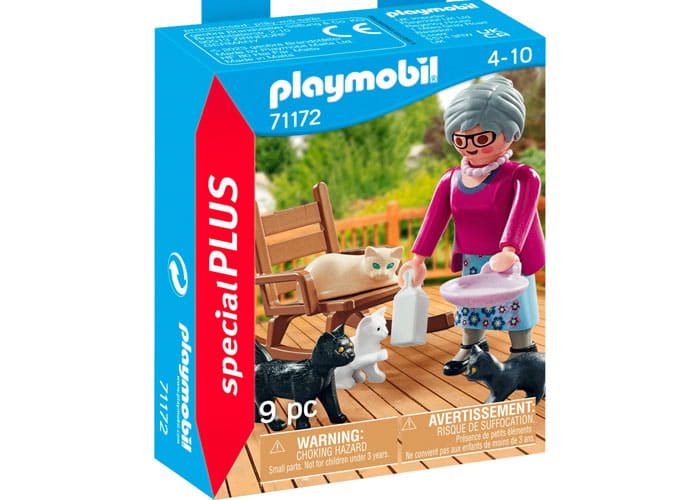 Artículo de Playmobil, Abuela con gatos