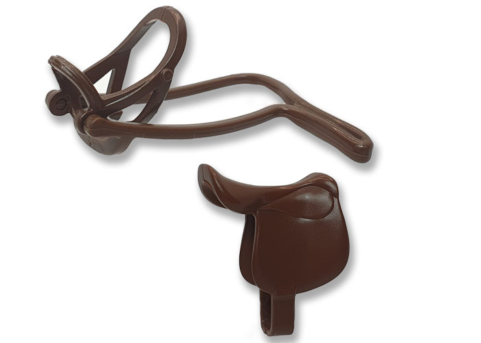 Artículo de Playmobil, Accesorios Caballo 3a Marrón Oscuro