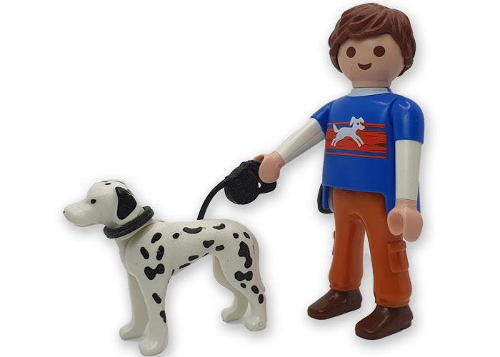 Artículo de Playmobil, Adiestrador canino con dálmata
