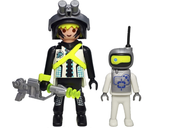 Artículo de Playmobil, Agente Espacial y Mini Robot