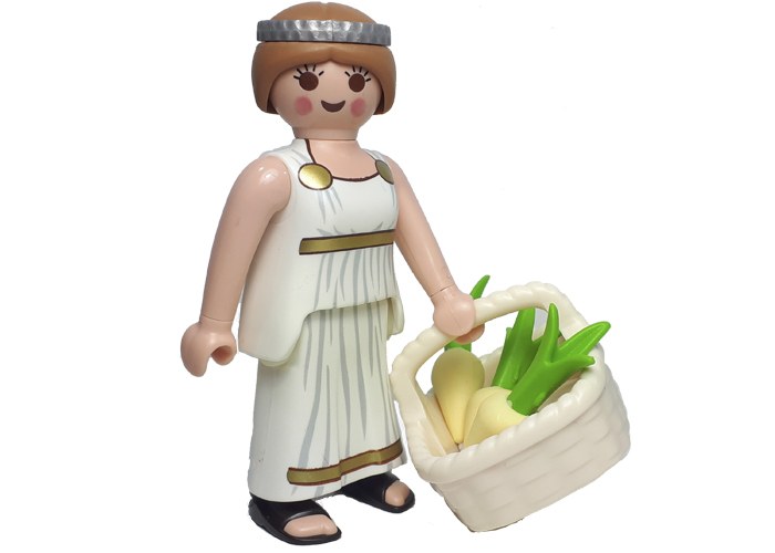 Artículo de Playmobil, Aldeana con Cesto de verduras