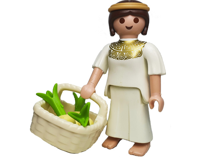 Artículo de Playmobil, Aldeana con Cesto de verduras v3