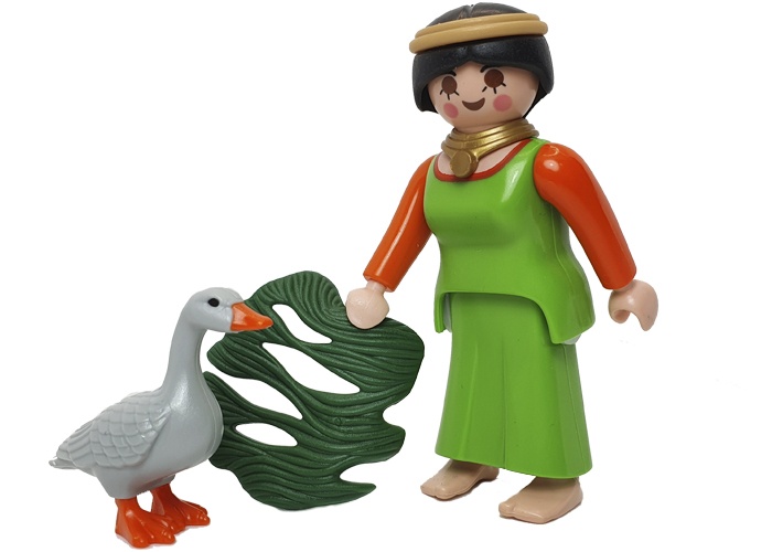 Artículo de Playmobil, Aldeana con ganzo Belen