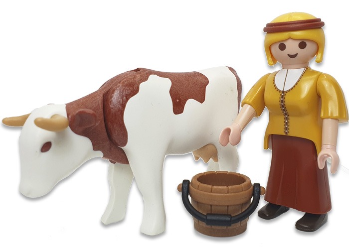Artículo de Playmobil, Aldeana con vaca