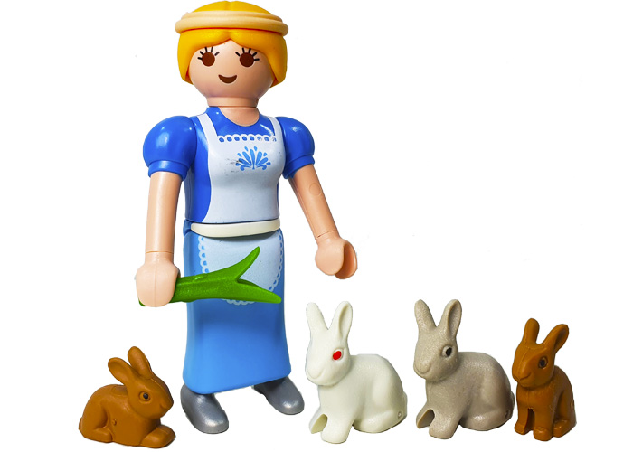 Artículo de Playmobil, Aldeana criadora de conejos
