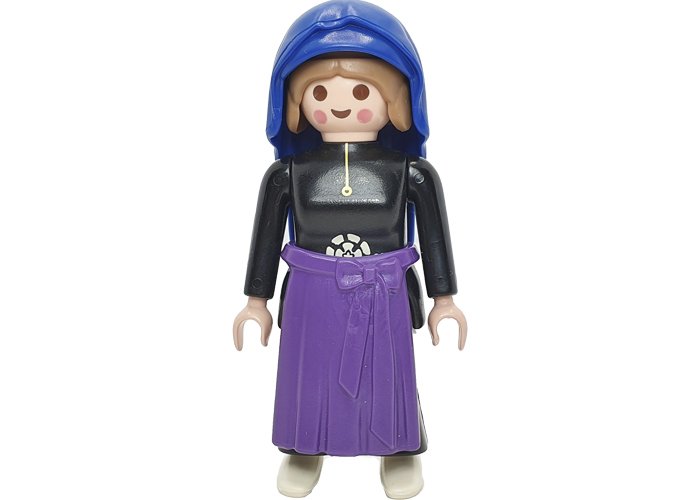 Artículo de Playmobil, Aldeana delantal morado