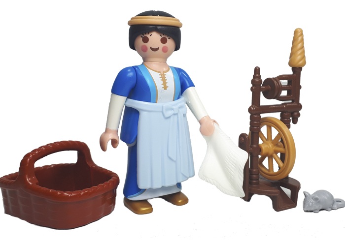 Artículo de Playmobil, Aldeana Hilandera rueca