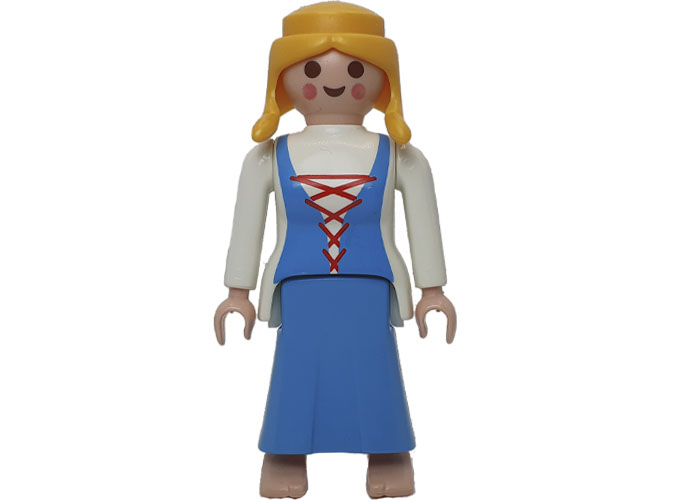 Artículo de Playmobil, Aldeana medieval traje celeste