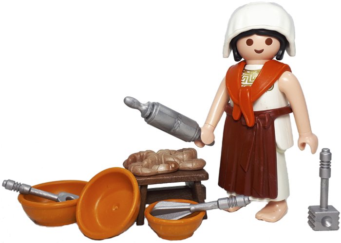 Artículo de Playmobil, Aldeana pastelera con accesorios