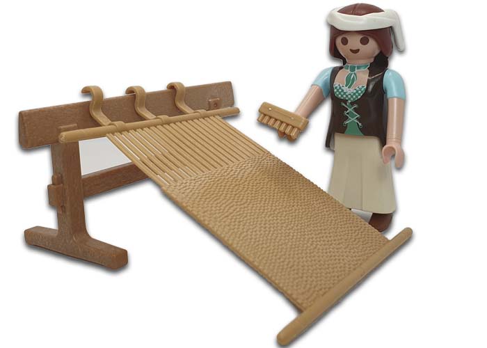 Artículo de Playmobil, Aldeana Tejedora con telar v2