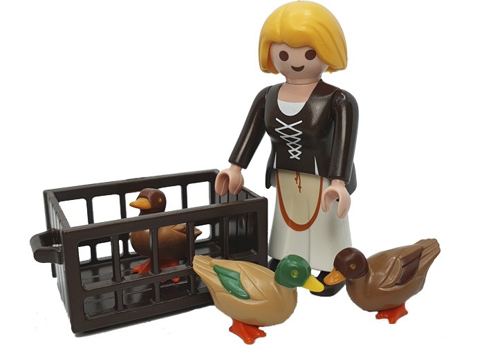 Artículo de Playmobil, Aldeana vendedora de patos