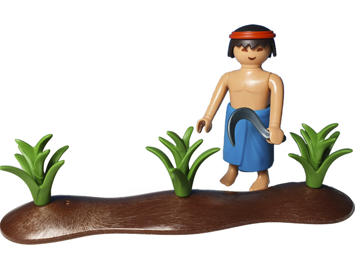 Artículo de Playmobil, Aldeano Agricultor con cultivo