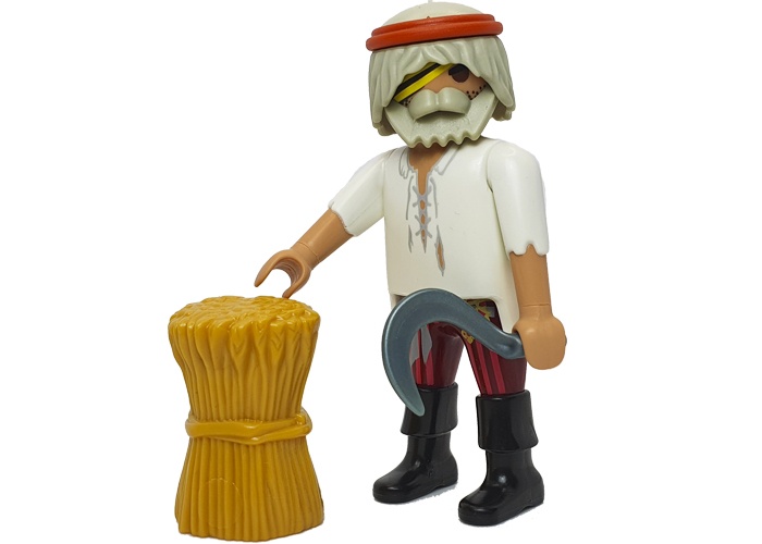 Artículo de Playmobil, Aldeano anciano con hoz