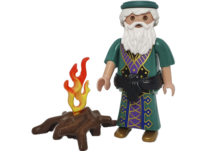 Artículo de Playmobil, Aldeano con hoguera