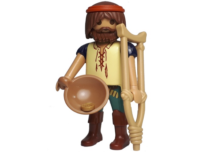 Artículo de Playmobil, Aldeano con muleta