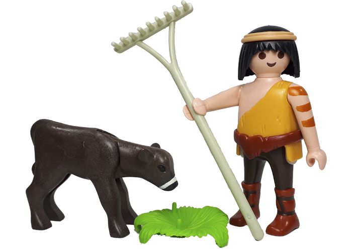 Artículo de Playmobil, Aldeano con Ternero