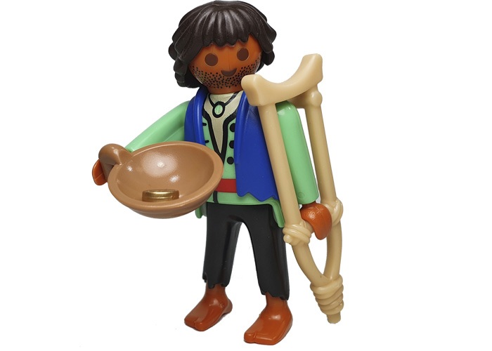 Artículo de Playmobil, Aldeano Mendigo Belen