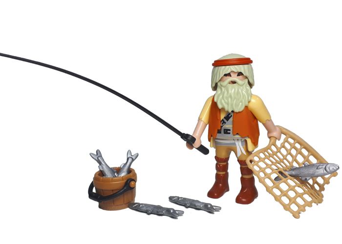 Artículo de Playmobil, Aldeano pescador Anciano