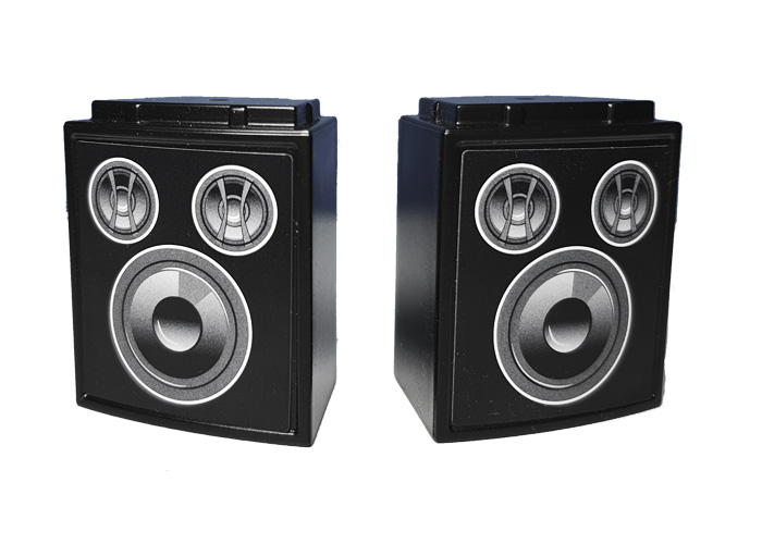 Artículo de Playmobil, Altavoces con pegatinas