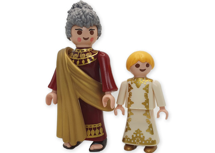 Artículo de Playmobil, Anciana Romana y niña