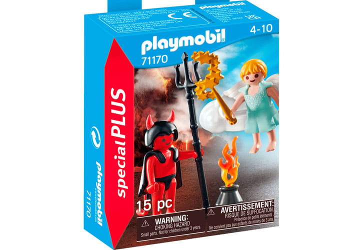 Artículo de Playmobil, Ángel y Diablo