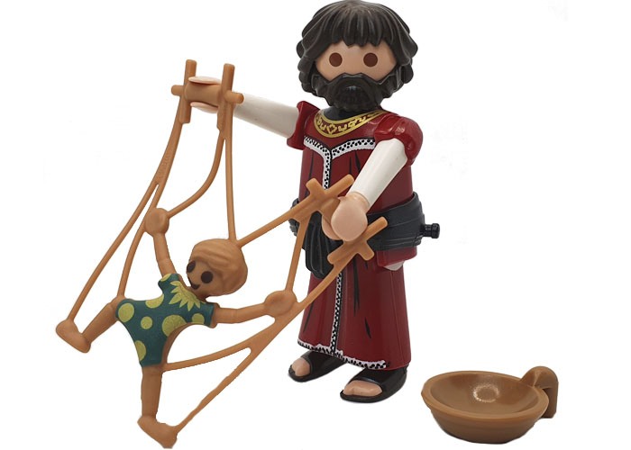 Artículo de Playmobil, Animador con títere de Belén