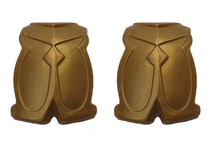 Artículo de Playmobil, Armadura relieves Dorada (x2)