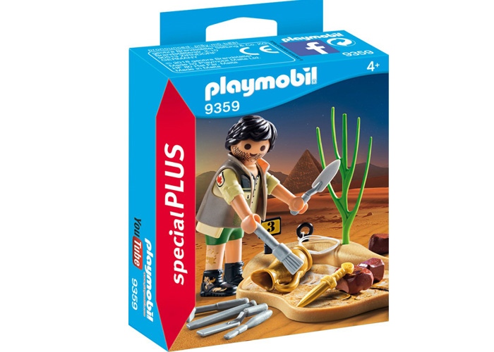 Artículo de Playmobil, arqueólogo en excavación