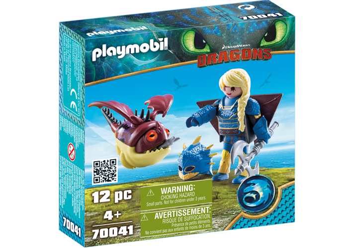 Artículo de Playmobil, Astrid con traje volador y Globoglob