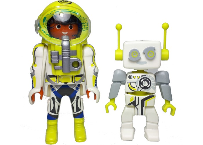 Artículo de Playmobil, Astronauta y Robot