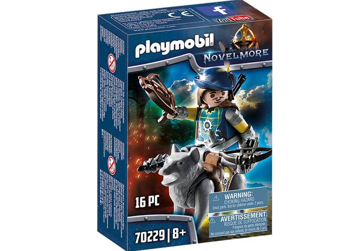Artículo de Playmobil, Ballestero de Novelmore con lobo