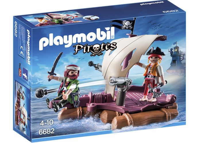 Artículo de Playmobil, Balsa barcaza pirata con cañones