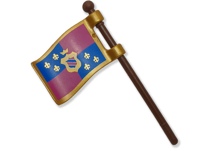 Artículo de Playmobil, Bandera Real con mastil