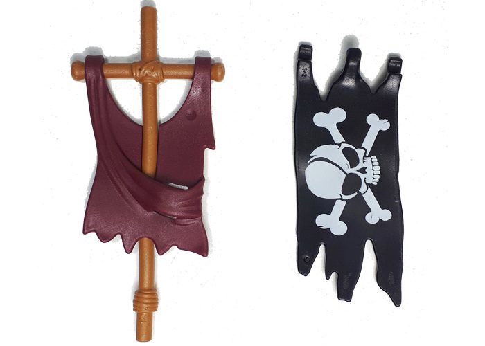 Artículo de Playmobil, banderas Piratas