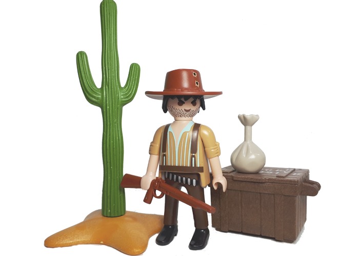 Artículo de Playmobil, Bandido con cactus oeste
