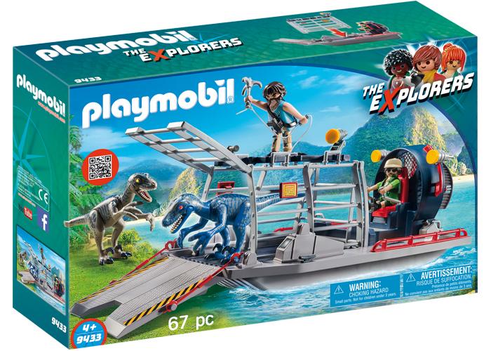 Artículo de Playmobil, Barco de hélice con dinos