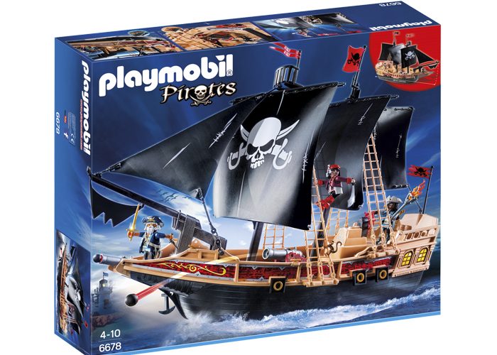 Artículo de Playmobil, barco pirata Buque Corsario