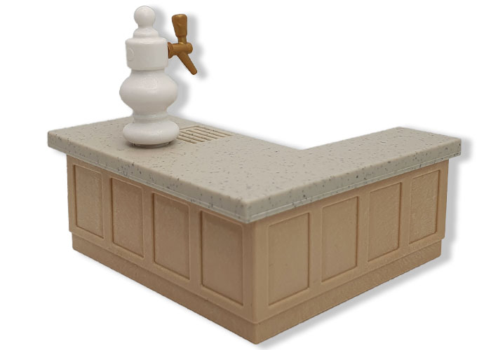 Artículo de Playmobil, barra encimera con tirador