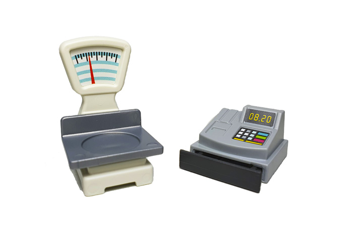 Artículo de Playmobil, Bascula y Caja registradora