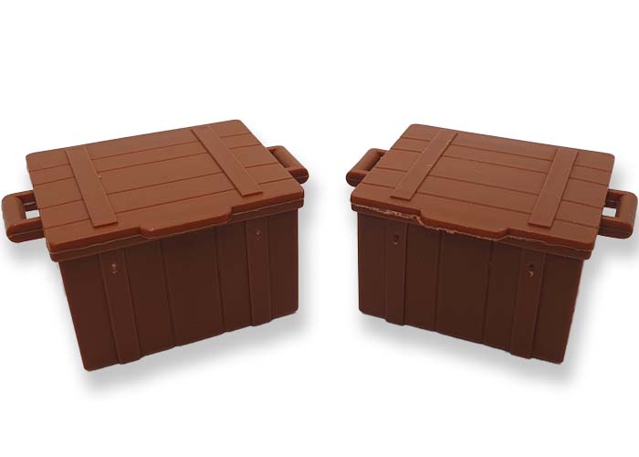 Artículo de Playmobil, Baúl caja de madera (x2)