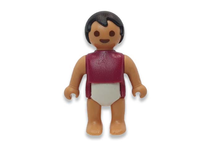Artículo de Playmobil, Bebé camisa fucsia y pañal blanco