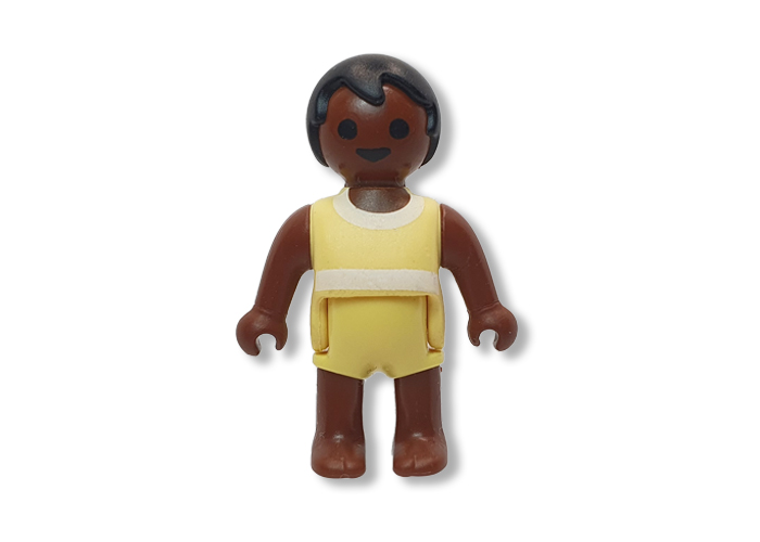 Artículo de Playmobil, Bebé moreno pijama amarillo