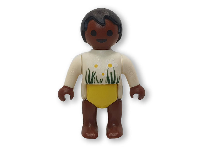 Artículo de Playmobil, Bebé moreno pijama margaritas