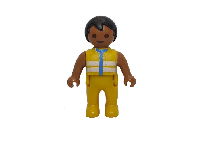 Artículo de Playmobil, Bebé moreno traje amarillo