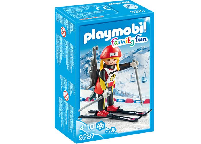 Artículo de Playmobil, biatleta esquiadora
