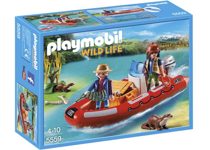 Artículo de Playmobil, Bote hinchable Aventura