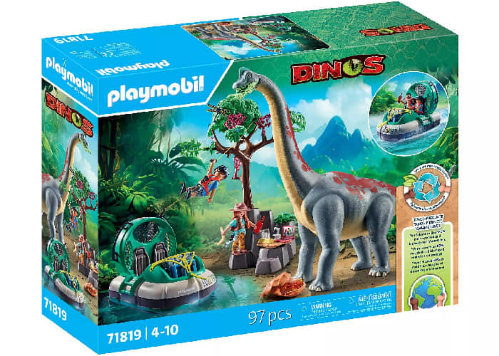 Artículo de Playmobil, Braquiosaurio con aerodeslizador