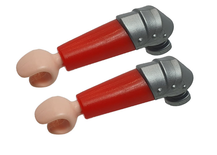 Artículo de Playmobil, Brazos Rojo Manga armadura (Par)