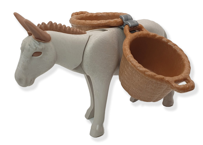 Artículo de Playmobil, Burro con alforjas